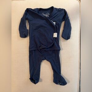 Bonsie Skin to Skin Footie- Navy 0-3 Months
